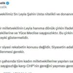 Çelik'ten CHP'li Milletvekilleri İçin Sert Eleştiri: "Saygısızlık Tüm Kadın Milletvekillerini Hedef Alıyor" 1 ak partili celikten leyla sahin usta tepkisi tum kadin milletvekillerine saygisizlik a1708f91e994