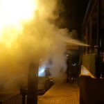 Körfez Cemevi Önündeki Trafo Yangını, Protokol Üyelerini Panikletti 1 cemevinin onundeki trafo yandi ec826c08598d