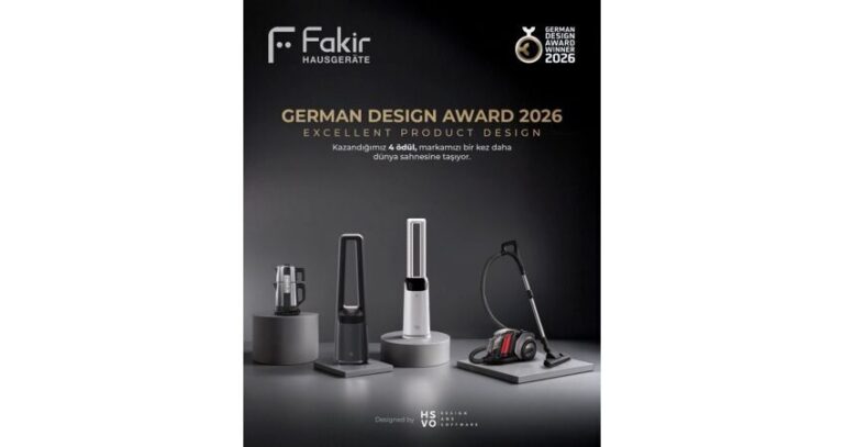 Fakir Hausgeräte, 2026 German Design Awards’ta 4 Kategoride Ödül Kazandı