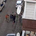 Gürültü Nedeniyle İşçilere Saldıran Kişi, İnsanı Şaşkına Çeviren Kavga Çıkardı 3 istanbul avcilarda sopali gurultu kavgasi kamerada bab547364ddc