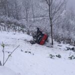 Kar Yağışı Sonrası Kontrolden Çıkan Kamyonet Şarampole Yuvarlandı, 6 Yaralı 1 orduda kamyonet karla kapli yolda sarampole yuvarlandi 6 yarali 60825ee3fda5