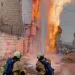 altyapi calismasinda dogal gaz hattinda patlama oldu mahsur kalanlari itfaiye kurtardi 31f2ec92bc1a