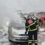 amasyada seyir halindeyken alev alan otomobil yandi cc818b326e74