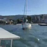 bodrumda firtina etkili oldu yelkenli tekne karaya oturdu 0b4ae948224e