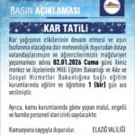 Elazığ'da Kar Yağışı Nedeniyle Eğitim 1 Gün Durduruldu 1 elazigda egitime kar engeli e5628cb7bf3b