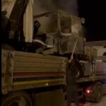 tirin dorsesindeki yanan hurdayi kurekle kar atarak sondurduler 76c0d7b942b9