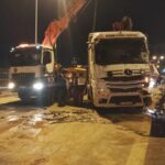 istanbul buyukcekmece tem otoyolunda tir devrildi soforu yaralandi 643606183a53