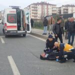 motosiklet ile otomobil carpisti 2 yarali db1410804a9d