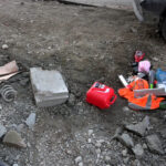 onundeki araca carpmamak icin surucusunun ani manevra yaptigi otomobil yan yatti 1fee41c3dfbe