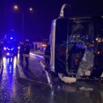 yolcu otobusunun yan yattigi kazanin goruntuleri ortaya cikti a6a241c79b1c