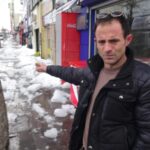 catindan uzerine kar ve buz kutlesi dusen kisi agir yaralandi 53b4e80b3dd8