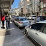istanbul gungorende binadan dusen beton parcalari otomobillere zarar verdi c03da6918464