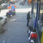 otomobil ile motosikletin carpistigi kaza kamerada 1 yarali 6be451b0d3f6