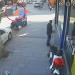 otomobil ile motosikletin carpistigi kaza kamerada 1 yarali 7d8027689efe