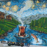 rizenin simgeleri van gogh tarziyla duvara yansidi 190589f7c41d