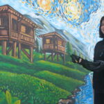 rizenin simgeleri van gogh tarziyla duvara yansidi 81a6ed64d010